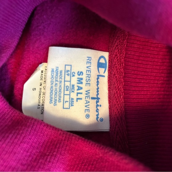 Champion Women's Fuchsia Sweatshirt - Picture 3 of 3
